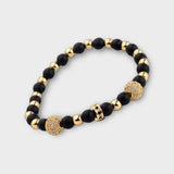 'BWE' Classic round stone bracelet