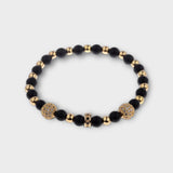 'BWE' Classic round stone bracelet