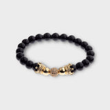 'BWE' Classic round stone bracelet