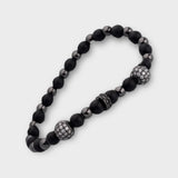 'BWE' Classic round stone bracelet