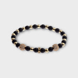 'BWE' Classic round stone bracelet