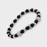 'BWE' Classic round stone bracelet