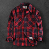 'TRBH' Fashionable casual plaid shirt for men