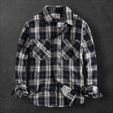 'TRBH' Fashionable casual plaid shirt for men