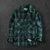 'TRBH' Fashionable casual plaid shirt for men
