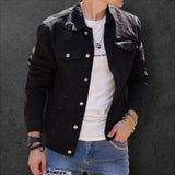 'YZZL' High quality slim casual denim jacket for men