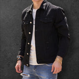'YZZL' High quality slim casual denim jacket for men