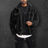 'WROP' Solid color long sleeve woolen coat