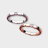 'YOUA' Fashionable heart gold ring