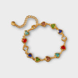 'VXA' Colorful heart gift women's jewelry bracelet