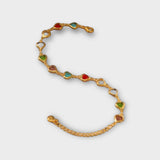 'VXA' Colorful heart gift women's jewelry bracelet