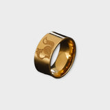 'FOD' Fashionable ring for men 2023 gold and silver color