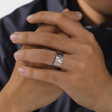 'FOD' Fashionable ring for men 2023 gold and silver color