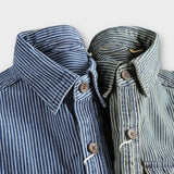 'INF' Casual fabric striped shirt for men