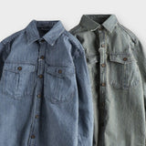 'INF' Casual fabric striped shirt for men