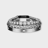 Latower™  -  'Zome' Crystal stainless steel bracelets