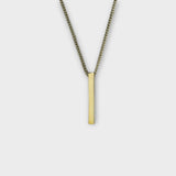 'CST'  hot classic Rectangle Pendant Necklace men Stainless Steel Black color