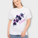 'HRIO' Pink flower T-shirt