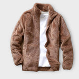 'OICO' A fashionable solid color fluffy coat for men