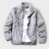 'OICO' A fashionable solid color fluffy coat for men