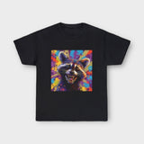 'TROO' Colorful raccoon t-shirt