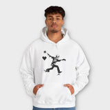 'STIK' Skeleton sweatshirt on a special skateboard