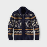 'VBO' Sweater lapel cardigan for men