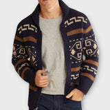 'VBO' Sweater lapel cardigan for men