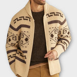 'VBO' Sweater lapel cardigan for men
