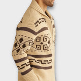 'VBO' Sweater lapel cardigan for men