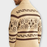 'VBO' Sweater lapel cardigan for men