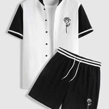 'YWY' Rose shirt and pant set