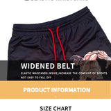 'XVB' Short anime sports shorts for fitness