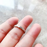 'YOUA' Fashionable heart gold ring