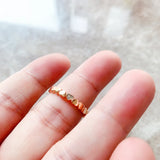 'YOUA' Fashionable heart gold ring