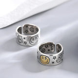 'APBT' Dice smiley ring