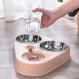 Latower™ - 500ML Dog Bowl Cat Feeder Bowl With Dog Water Bottle Automatic Drinking Pet Bowl Cat + dog !