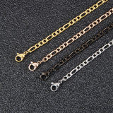 Latower™ - Fashion New Figaro Chain Necklace For Men Punk Silver Color