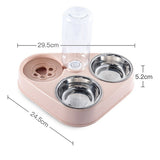 Latower™ - 500ML Dog Bowl Cat Feeder Bowl With Dog Water Bottle Automatic Drinking Pet Bowl Cat + dog !