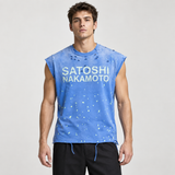 FADED BLUE GRAPHIC TANK