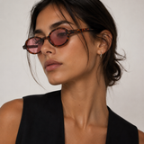 AMBER ROUND SUNGLASSES