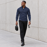 HUDSON STERLING TEXTURED QUARTER ZIP