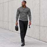 HUDSON STERLING TEXTURED QUARTER ZIP