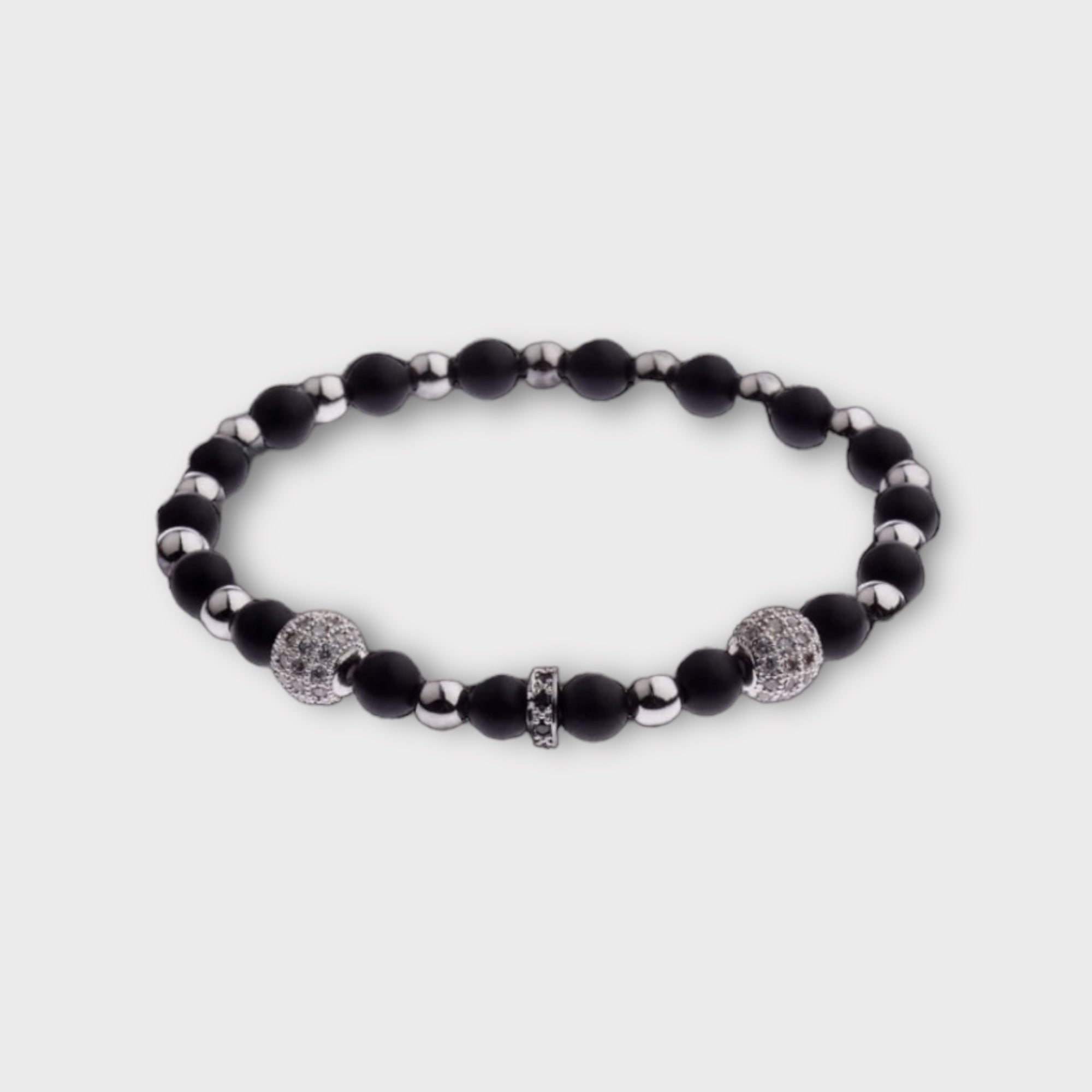 'BWE' Classic round stone bracelet