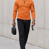 HUDSON STERLING TEXTURED QUARTER ZIP
