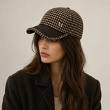 HUDSON HOUNDSTOOTH CAP