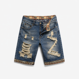 DISTRESSED DENIM BERMUDA