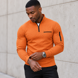 HUDSON STERLING TEXTURED QUARTER ZIP