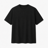 RIBBED BLACK T-SHIRT