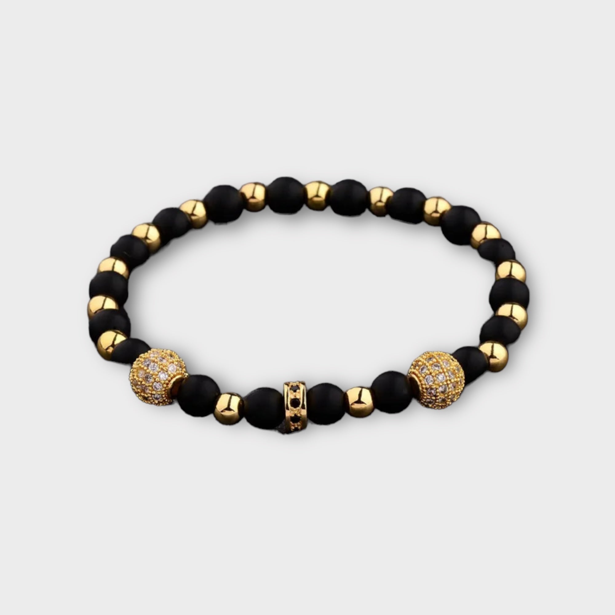 'BWE' Classic round stone bracelet